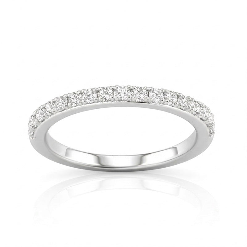 R-25296-AD-W  Diamond Half Eternity Ring 0.17ct