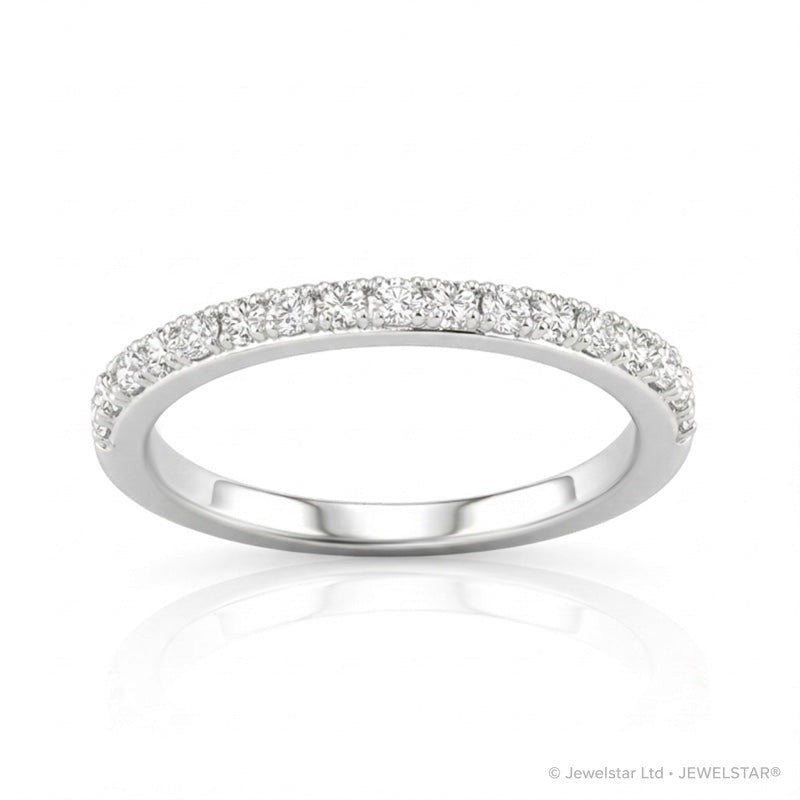 R-25296-AD-W  Diamond Half Eternity Ring 0.17ct