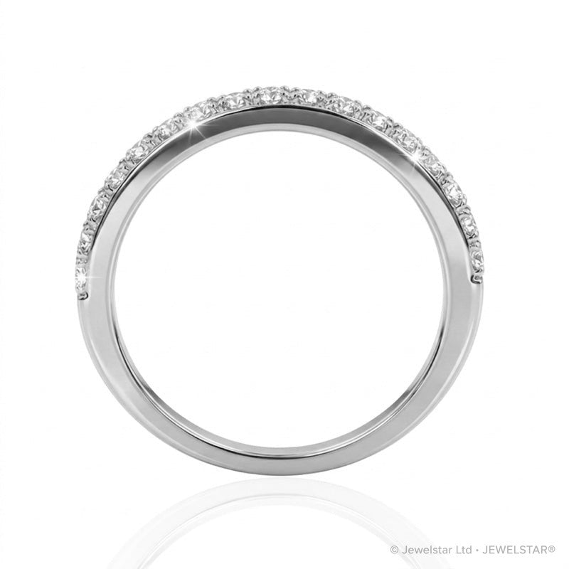 R-25296-AD-W  Diamond Half Eternity Ring 0.17ct