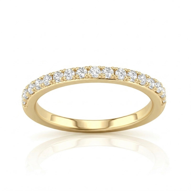 R-25296-AD-Y  Diamond Half Eternity Ring 0.17ct