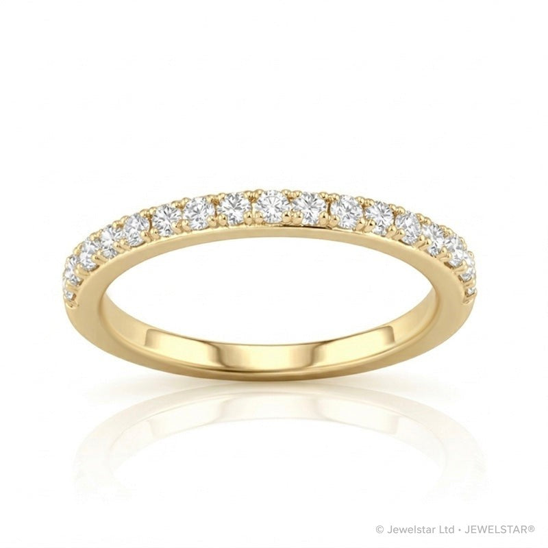 R-25296-AD-Y  Diamond Half Eternity Ring 0.17ct