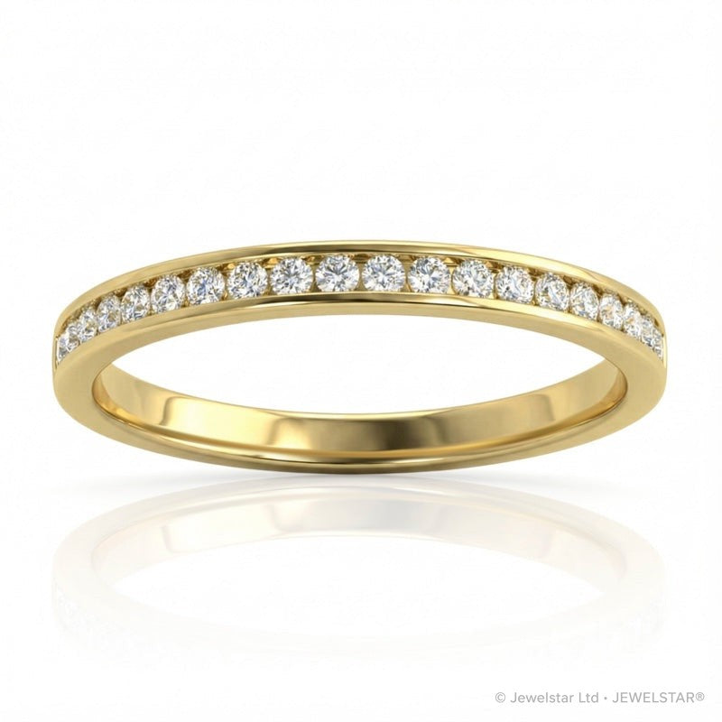 R-25297-AD-Y  Diamond Half Eternity Ring 0.17ct
