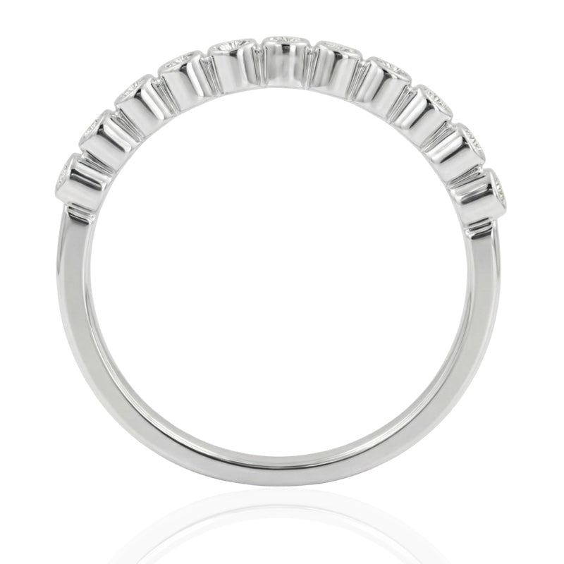 R-25298-AD-W  Diamond Half Eternity Ring 0.17ct