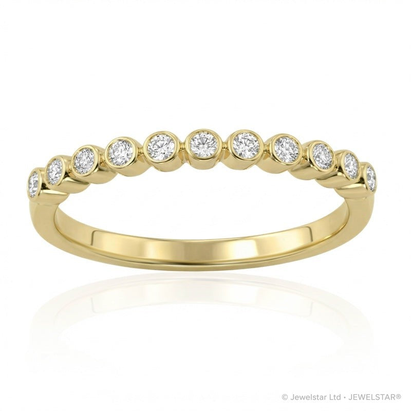 R-25298-AD-Y  Diamond Half Eternity Ring 0.17ct