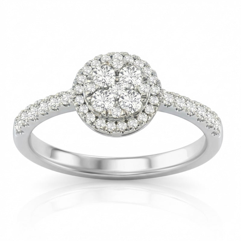 R-25518-AD-W  Diamond Dress Ring 0.54ct