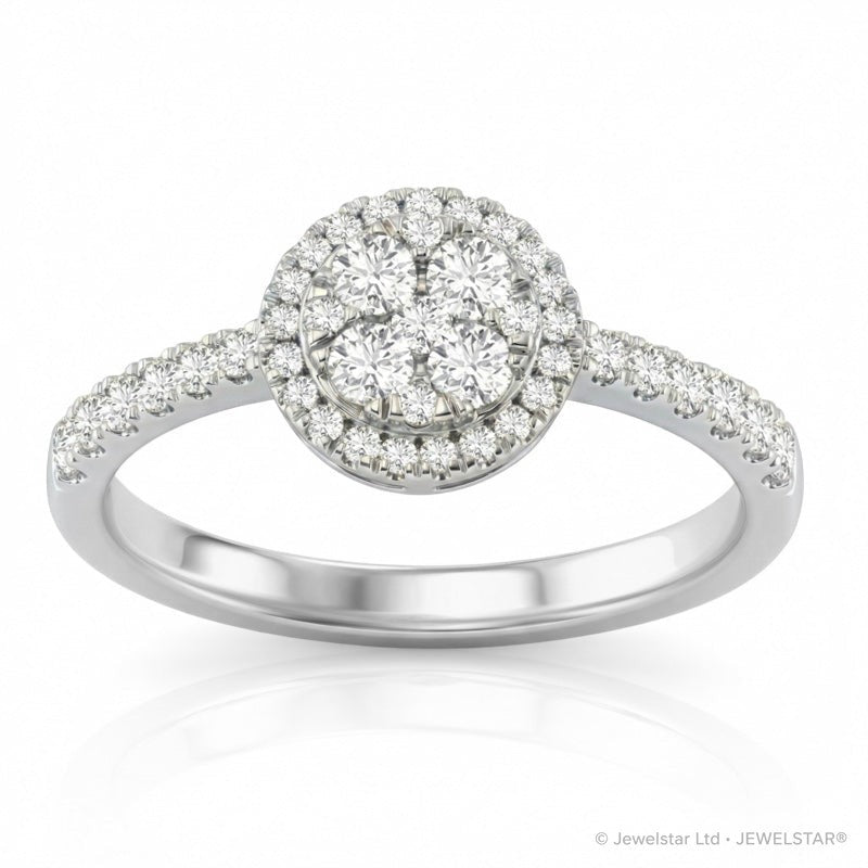 R-25518-AD-W  Diamond Dress Ring 0.54ct