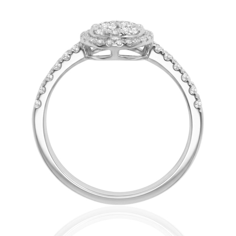 R-25518-AD-W  Diamond Dress Ring 0.54ct