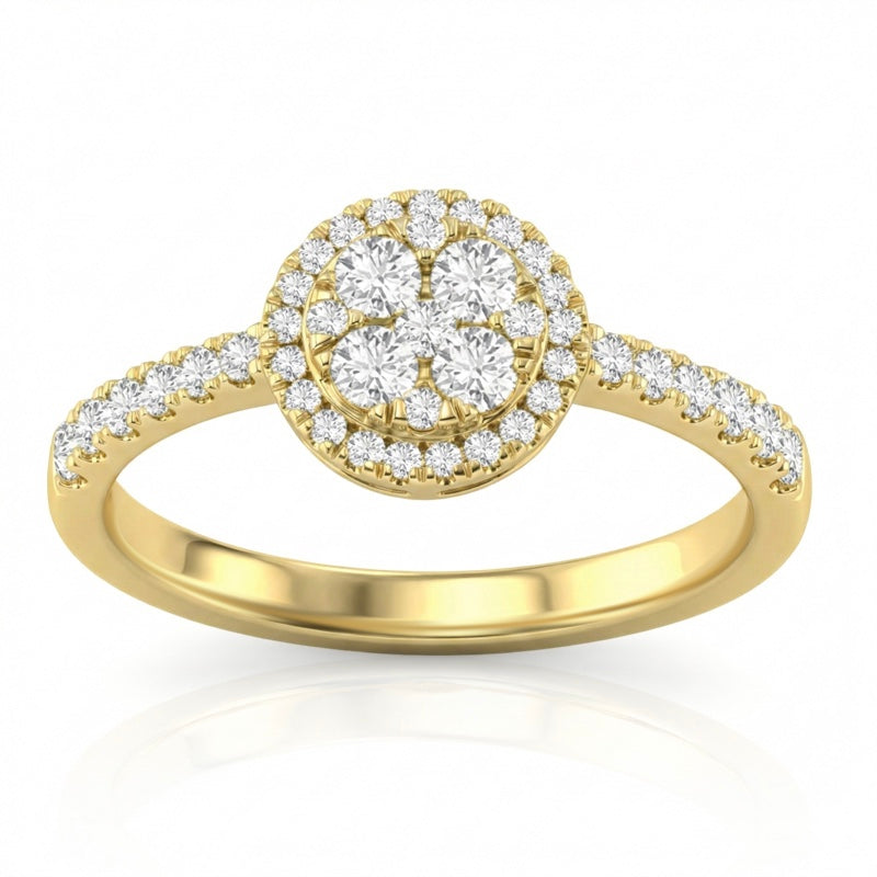 R-25518-AD-Y  Diamond Dress Ring 0.54ct