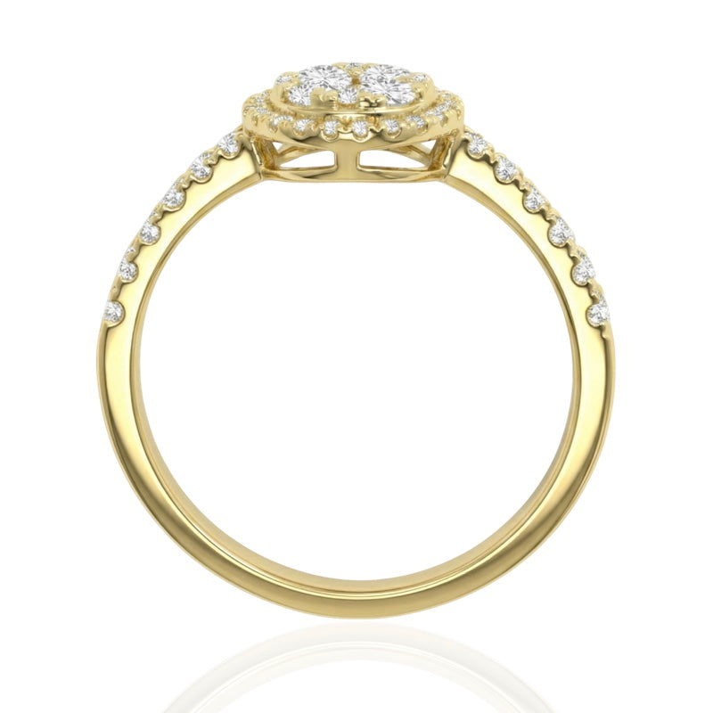 R-25518-AD-Y  Diamond Dress Ring 0.54ct