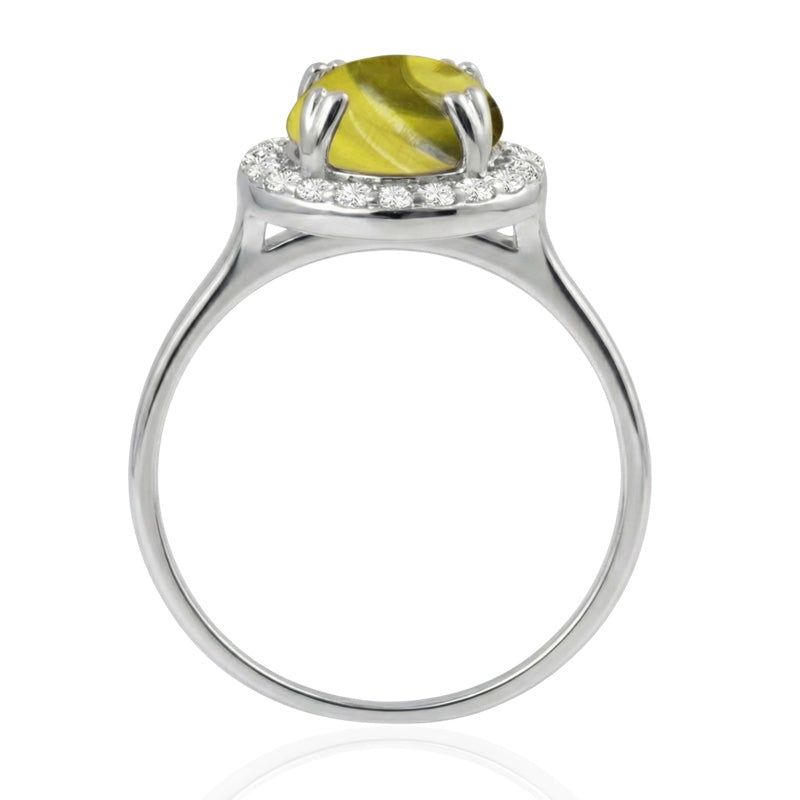 R-42121-CT-W  Diamond & Citrine Dress Ring