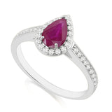 R-42348-RU-W - Diamond & Ruby Halo Ring