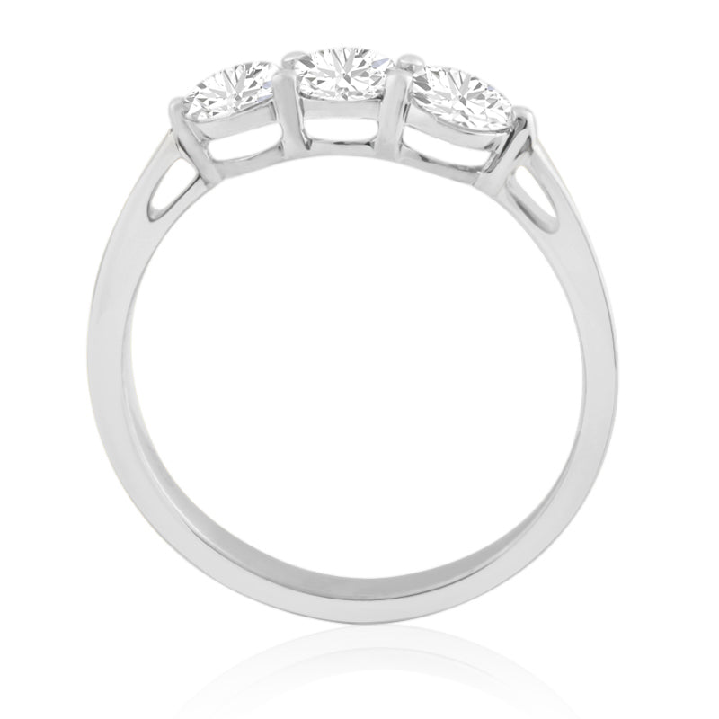 R-44131-AD-W  1.00ct Diamond Three Stone Ring
