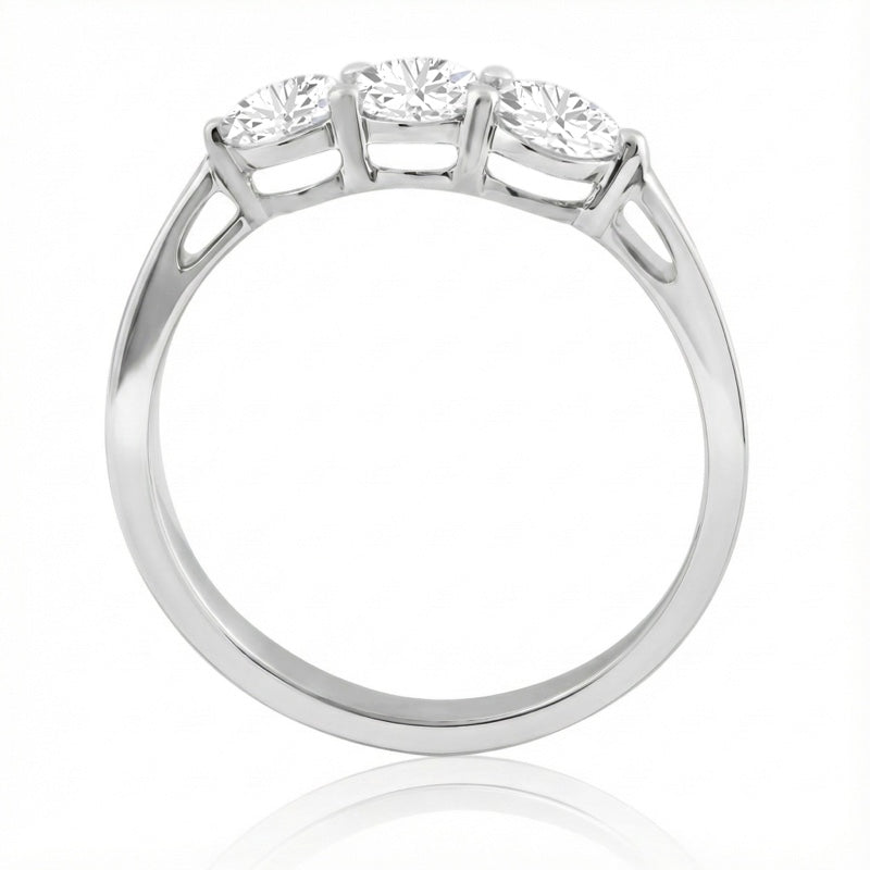 R-44131-AD-W  1.00ct Diamond Three Stone Ring