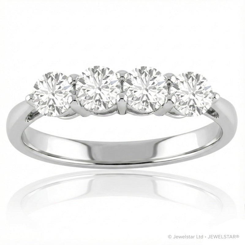 R-44141-AD-W  Diamond Four Stone Ring 1.00ct