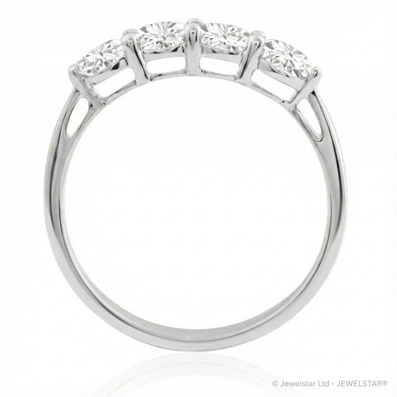 R-44141-AD-W  Diamond Four Stone Ring 1.00ct