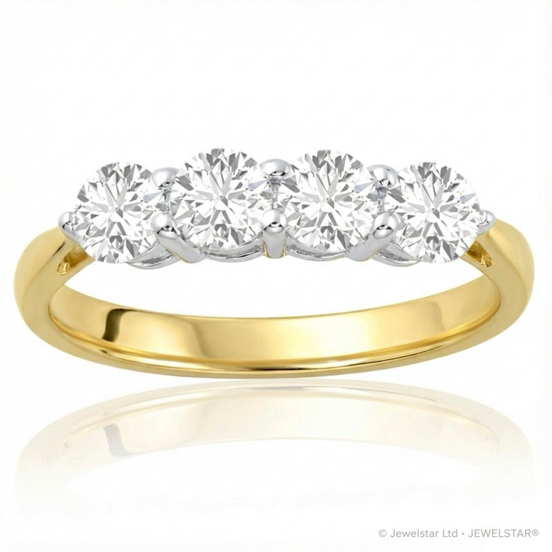 R-44141-AD-Y  Diamond Four Stone Ring 1.00ct
