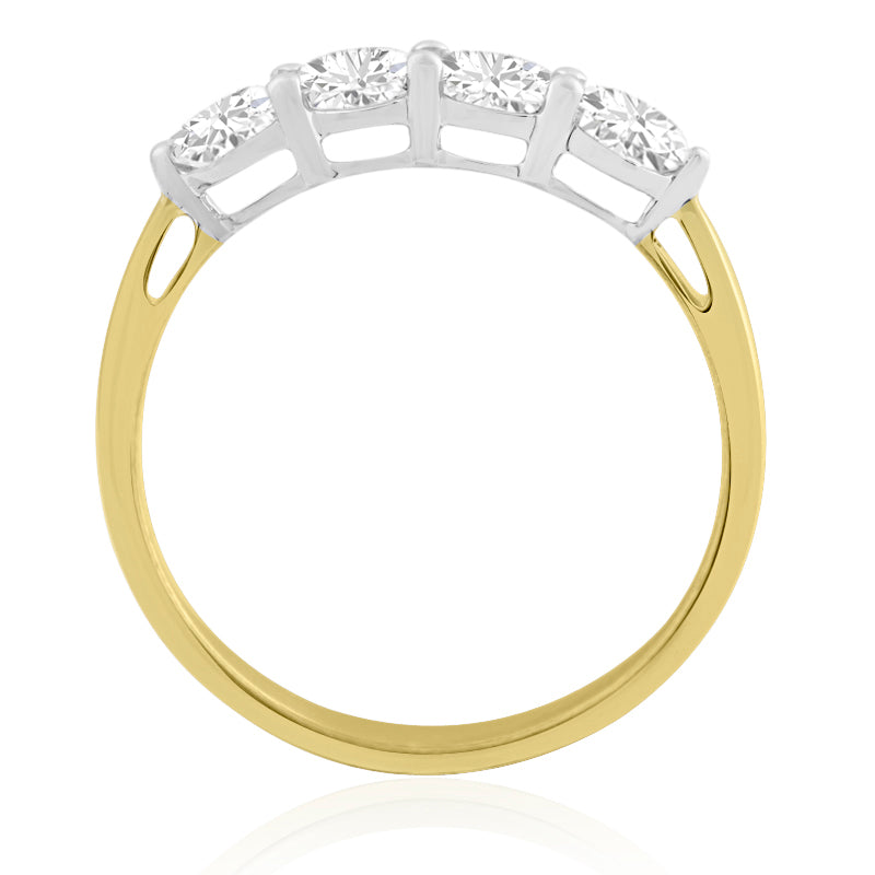 R-44141-AD-Y   1.00ct Diamond Four Stone Rings
