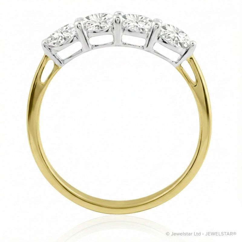 R-44141-AD-Y  Diamond Four Stone Ring 1.00ct