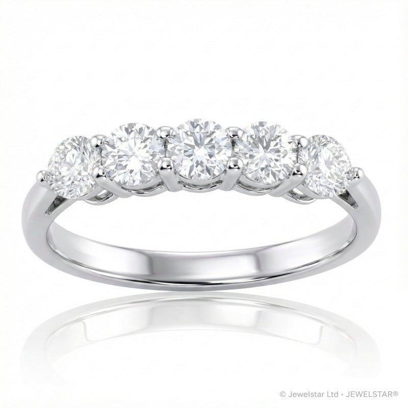 R-44151-AD-W  Diamond Five Stone Ring 1.00ct