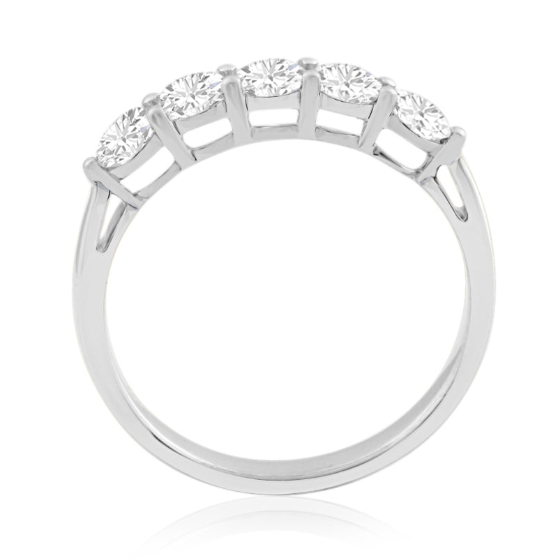 R-44151-AD-W   1.00ct Diamond Five Stone Ring
