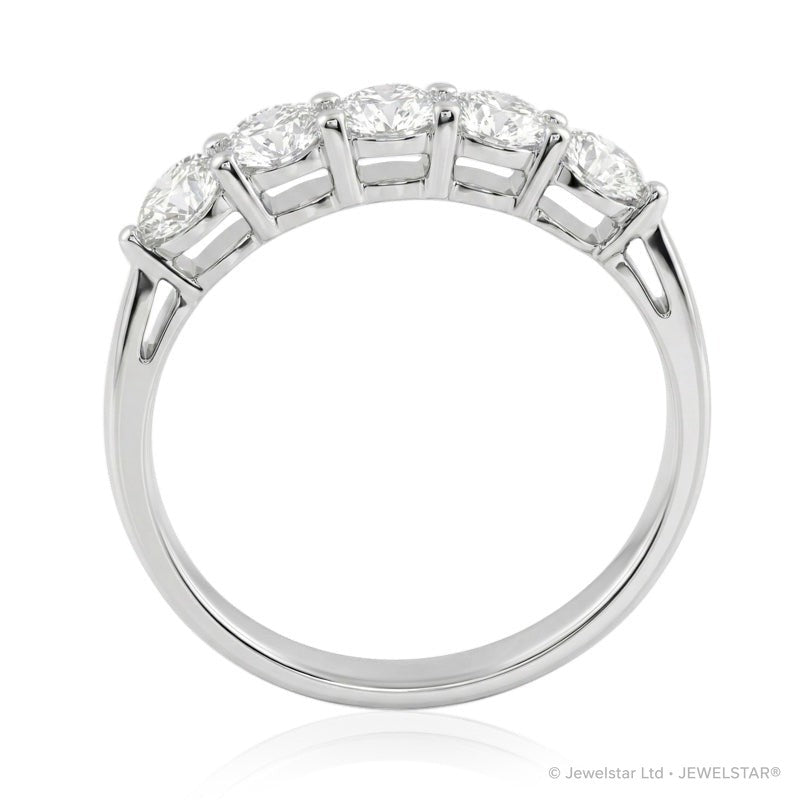 R-44151-AD-W  Diamond Five Stone Ring 1.00ct