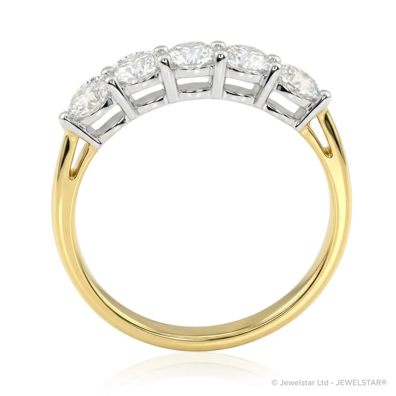 R-44151-AD-Y  Diamond Five Stone Ring 1.00ct