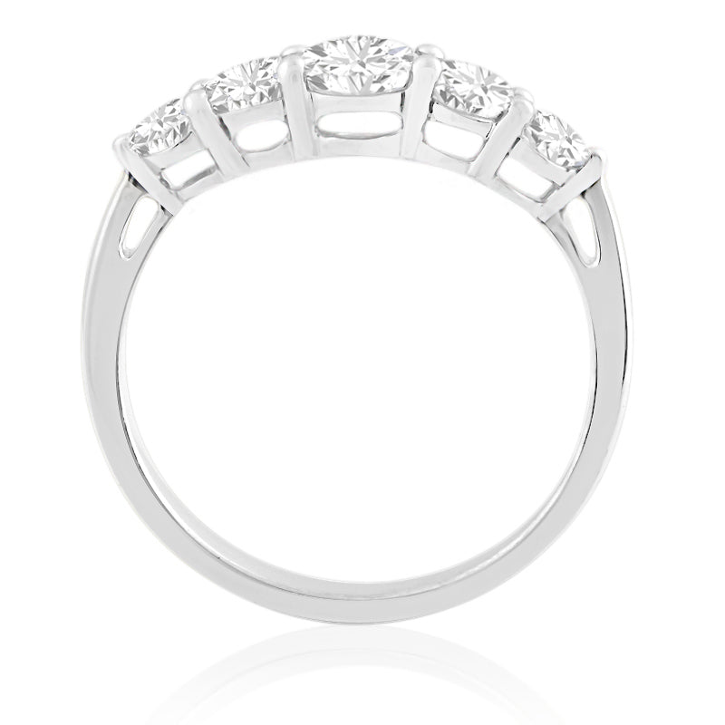 R-44251-AD-W   1.00ct Diamond Five Stone Ring