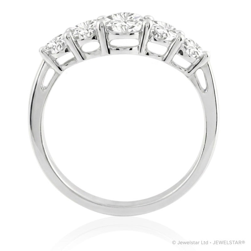 R-44251-AD-W  Diamond Five Stone Ring 1.00ct
