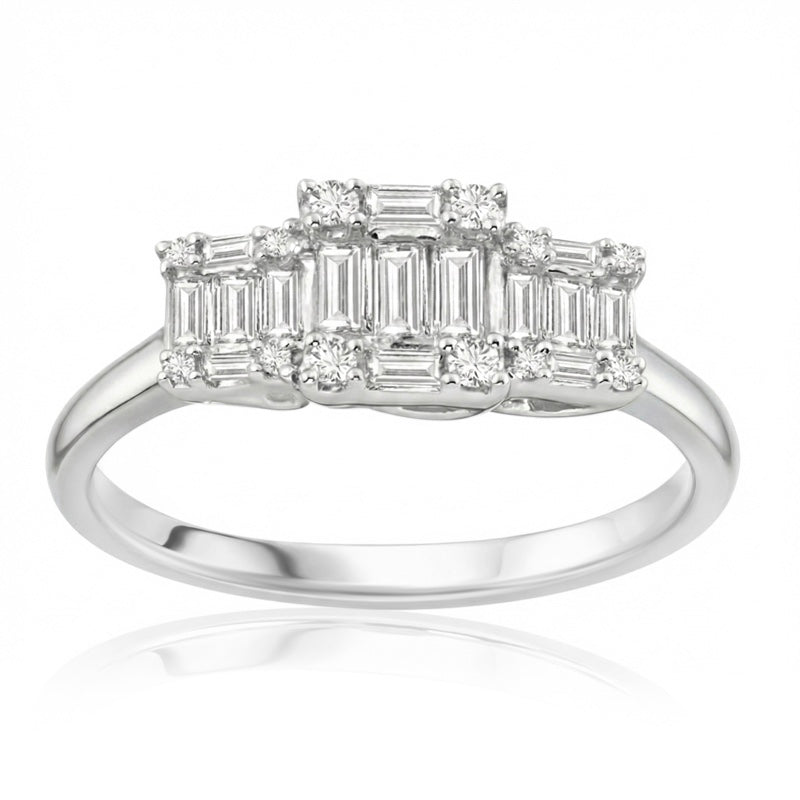R-44318-AD-W  Diamond Dress Ring 0.55ct
