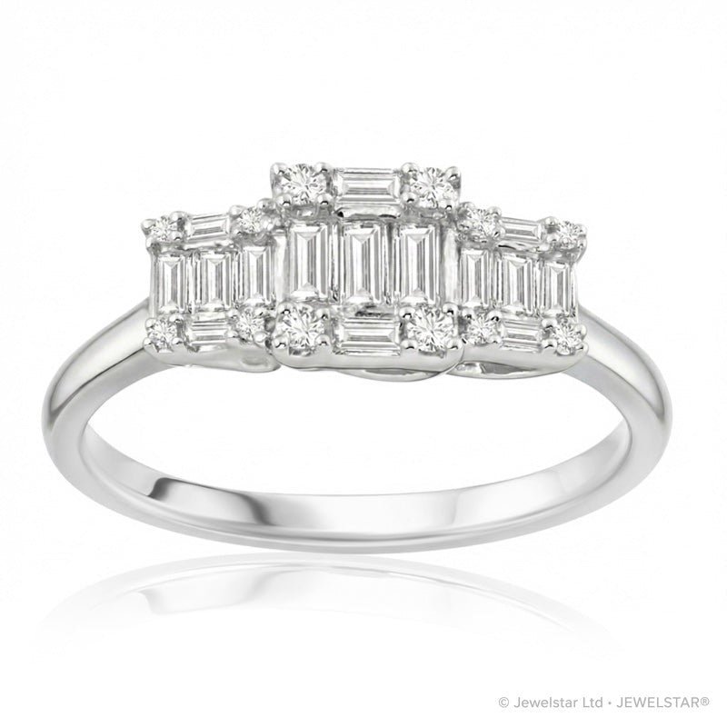 R-44318-AD-W  Diamond Dress Ring 0.55ct