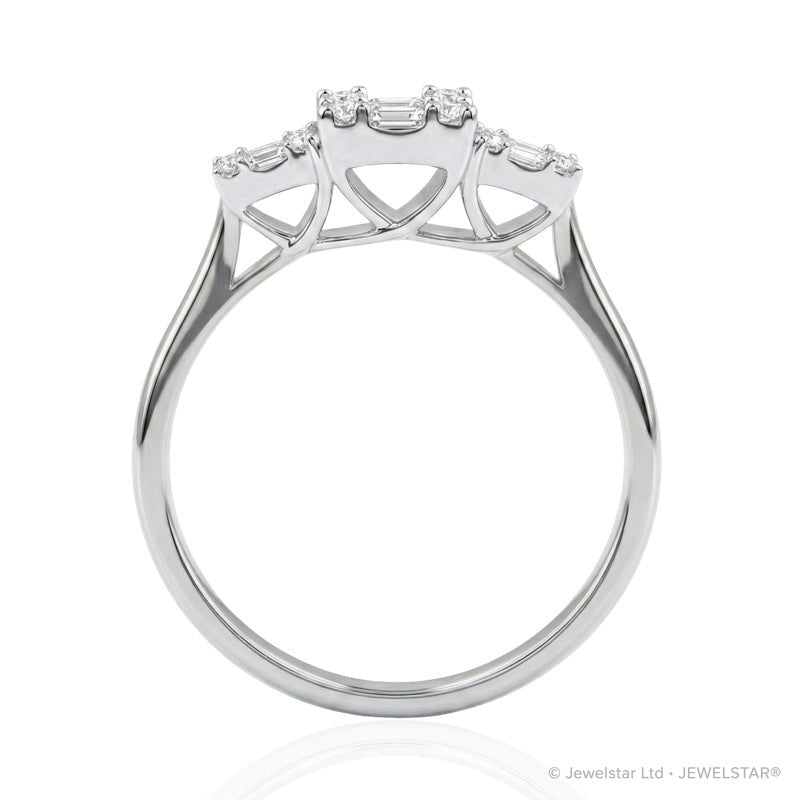 R-44318-AD-W  Diamond Dress Ring 0.55ct