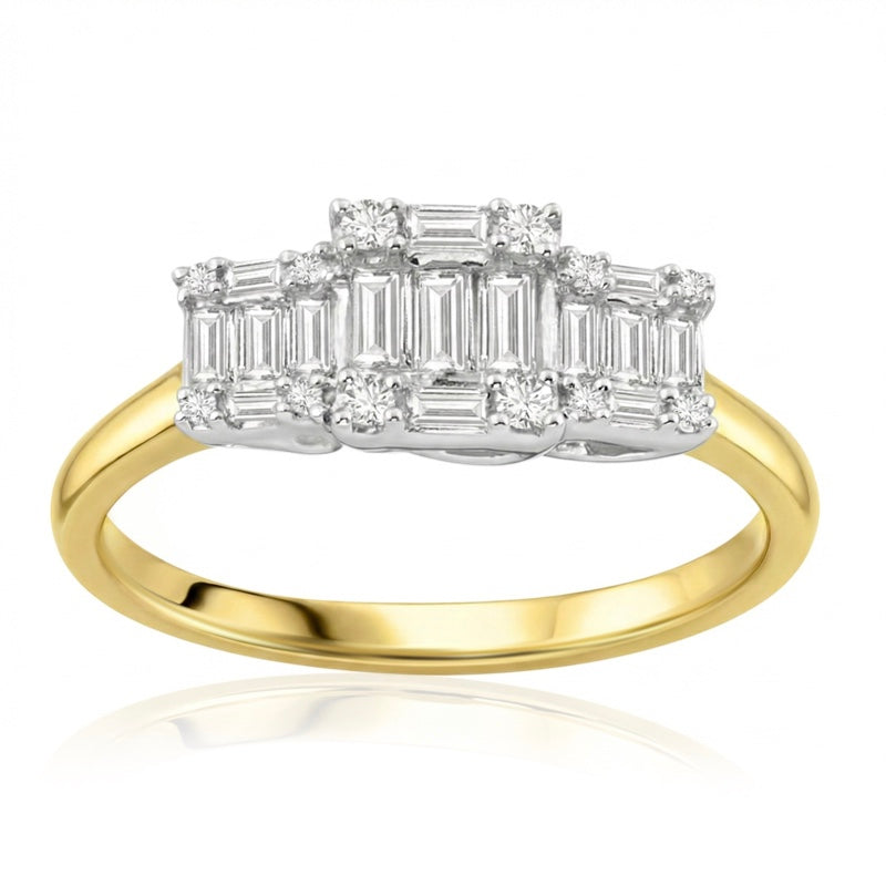 R-44318-AD-Y  Diamond Dress Ring 0.55ct