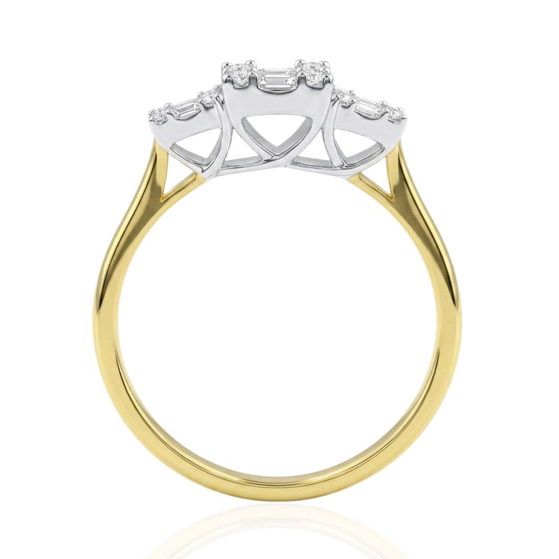 R-44318-AD-Y  Diamond Dress Ring 0.55ct