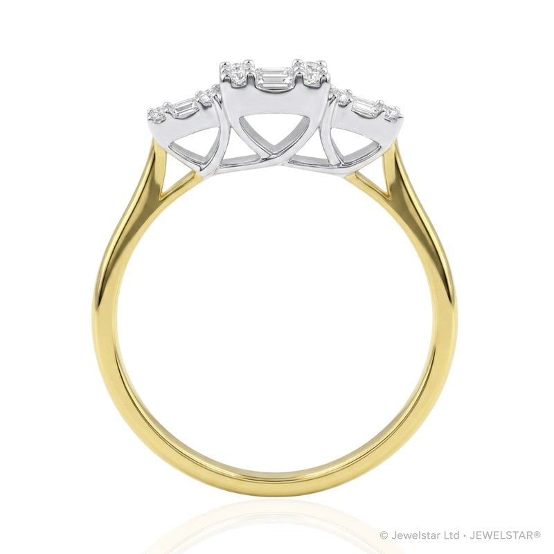 R-44318-AD-Y  Diamond Dress Ring 0.55ct