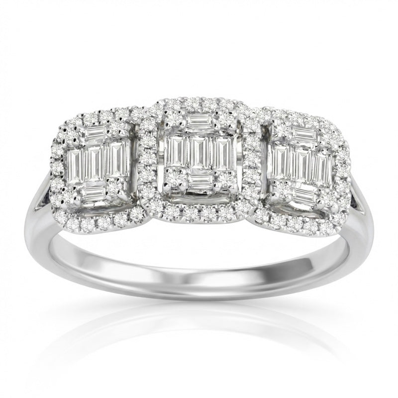 R-44319-AD-W  Diamond Dress Ring 0.55ct