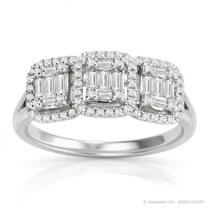 R-44319-AD-W  Diamond Dress Ring 0.55ct