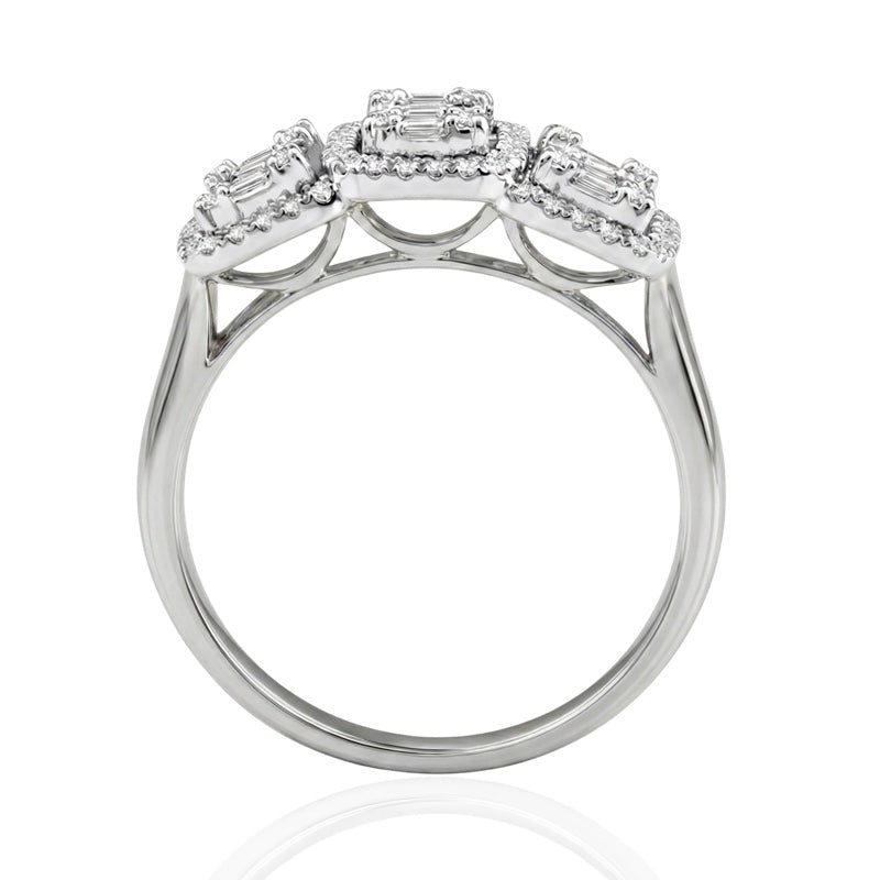 R-44319-AD-W  Diamond Dress Ring 0.55ct