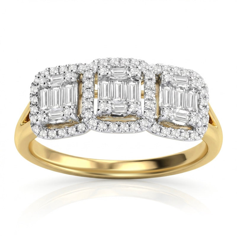 R-44319-AD-Y  Diamond Dress Ring 0.55ct