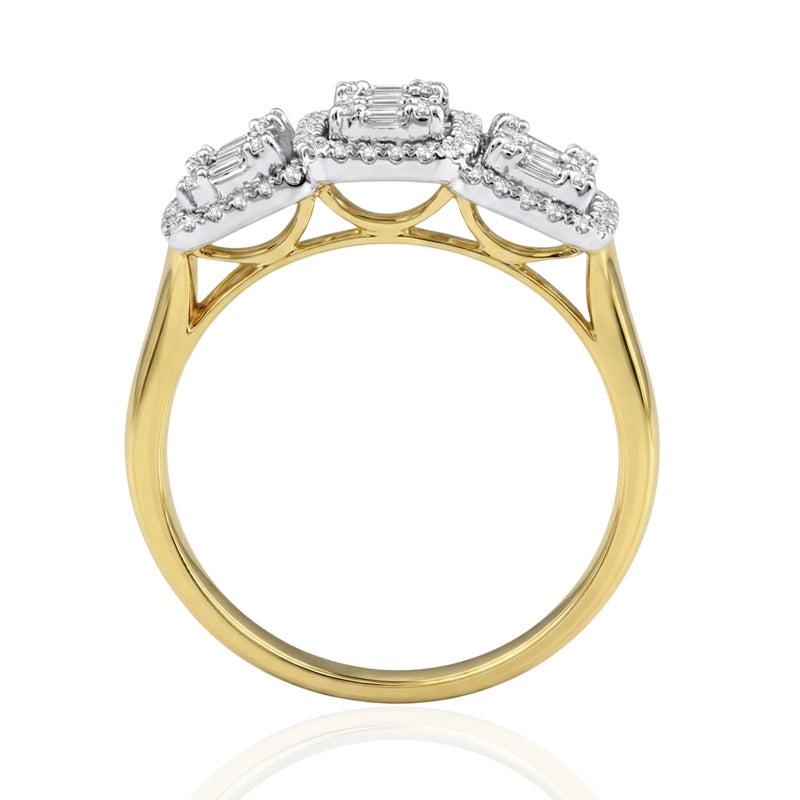 R-44319-AD-Y  Diamond Dress Ring 0.55ct
