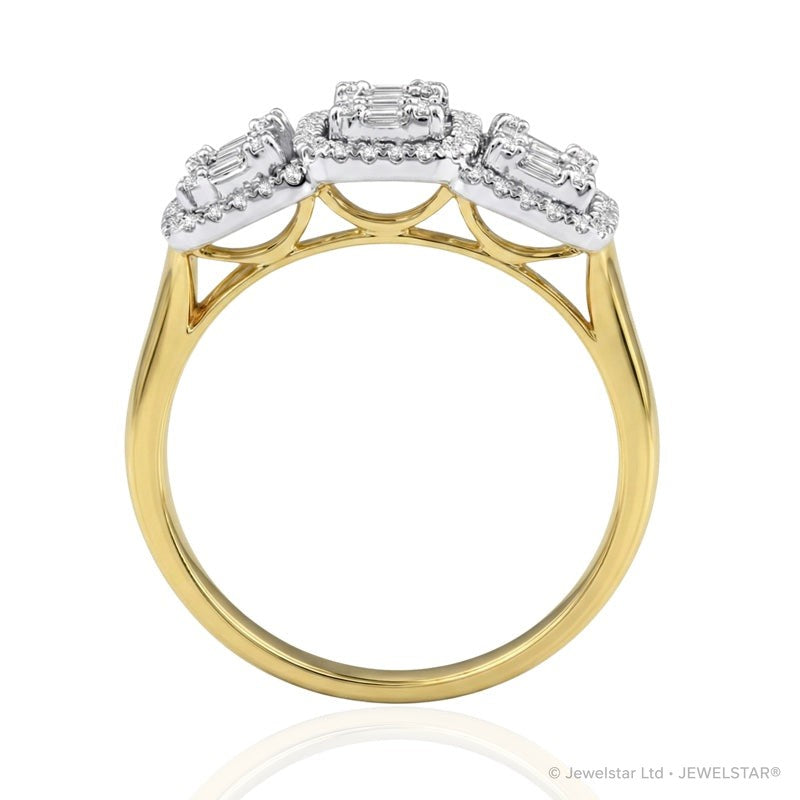 R-44319-AD-Y  Diamond Dress Ring 0.55ct