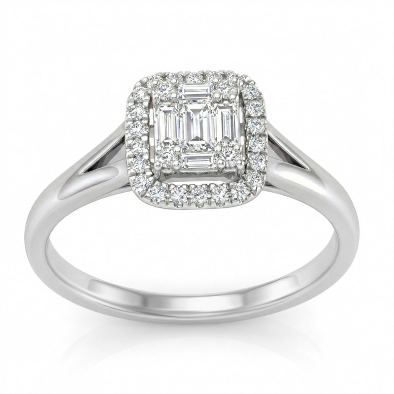 R-44322-AD-W  Diamond Dress Ring 0.75ct