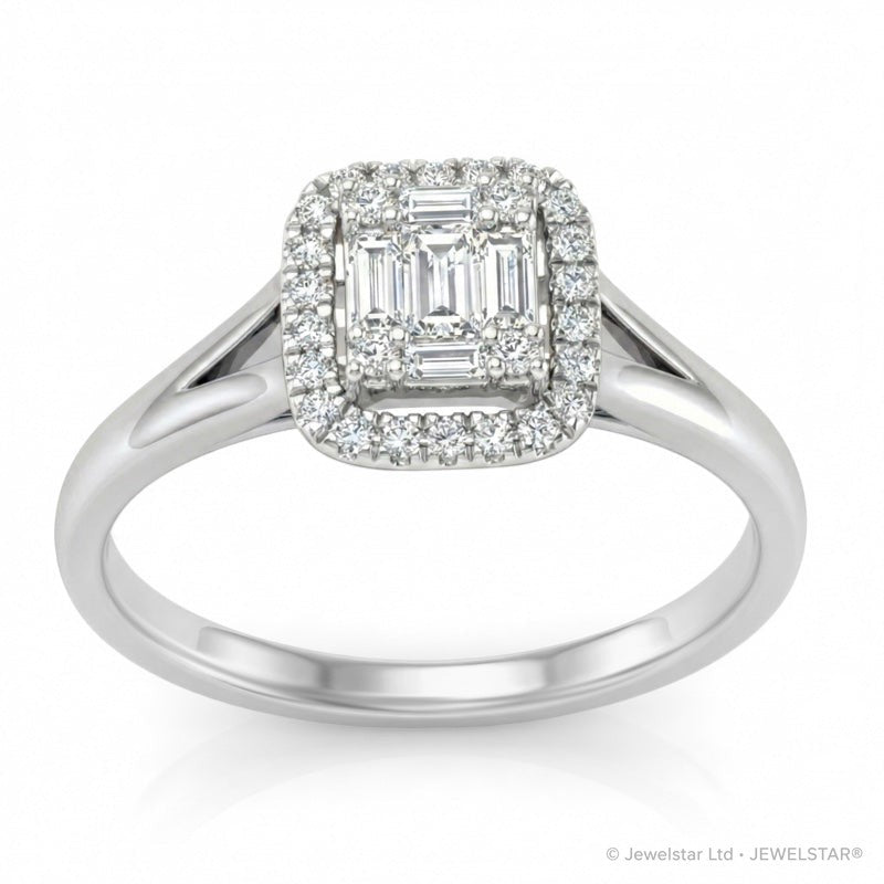 R-44322-AD-W  Diamond Dress Ring 0.75ct