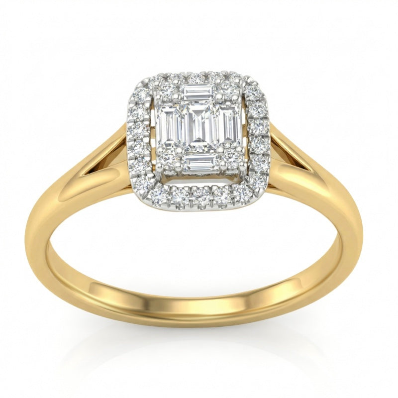 R-44322-AD-Y  Diamond Dress Ring 0.75ct