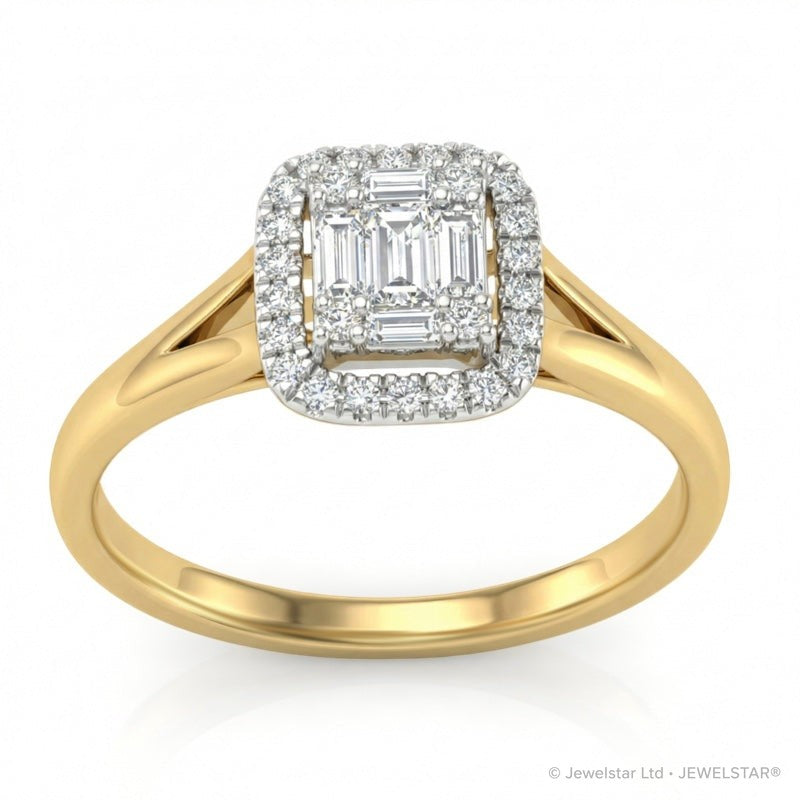 R-44322-AD-Y  Diamond Dress Ring 0.75ct