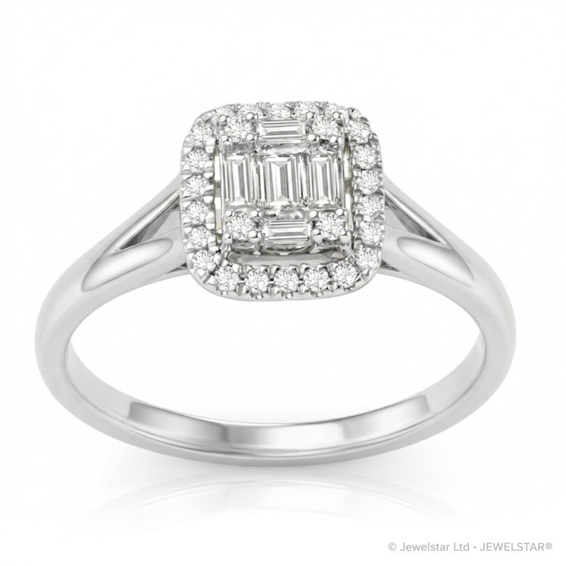 R-44323-AD-W  Diamond Dress Ring 0.35ct