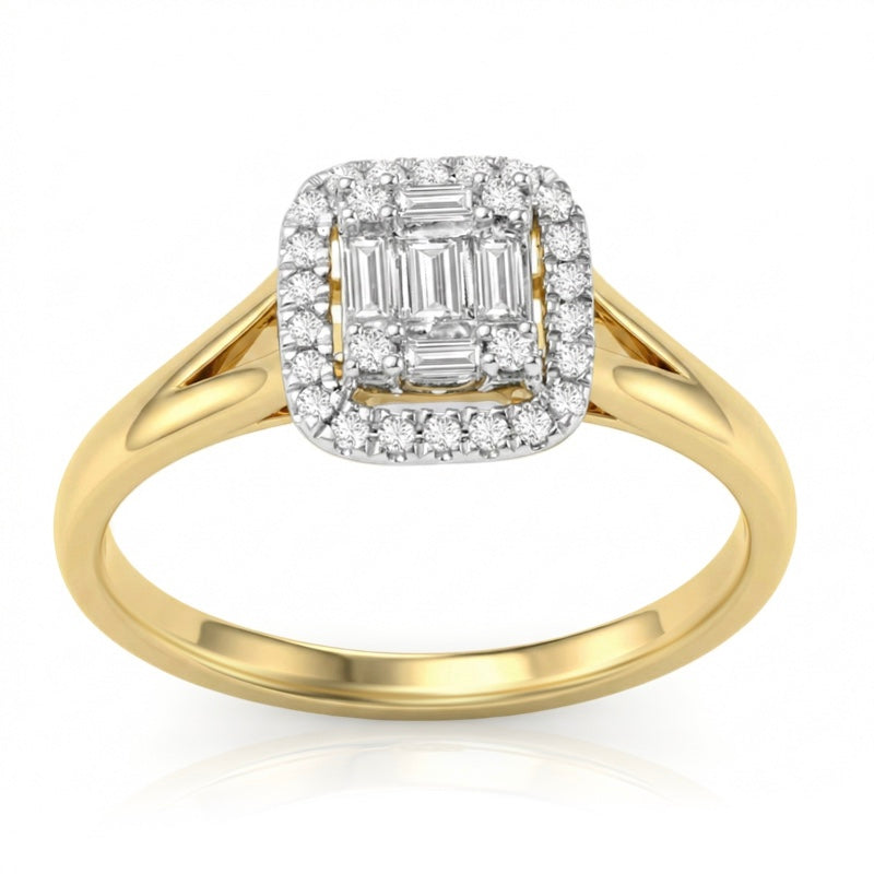 R-44323-AD-Y  Diamond Dress Ring 0.35ct