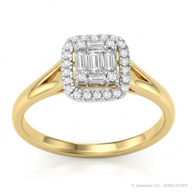 R-44323-AD-Y  Diamond Dress Ring 0.35ct