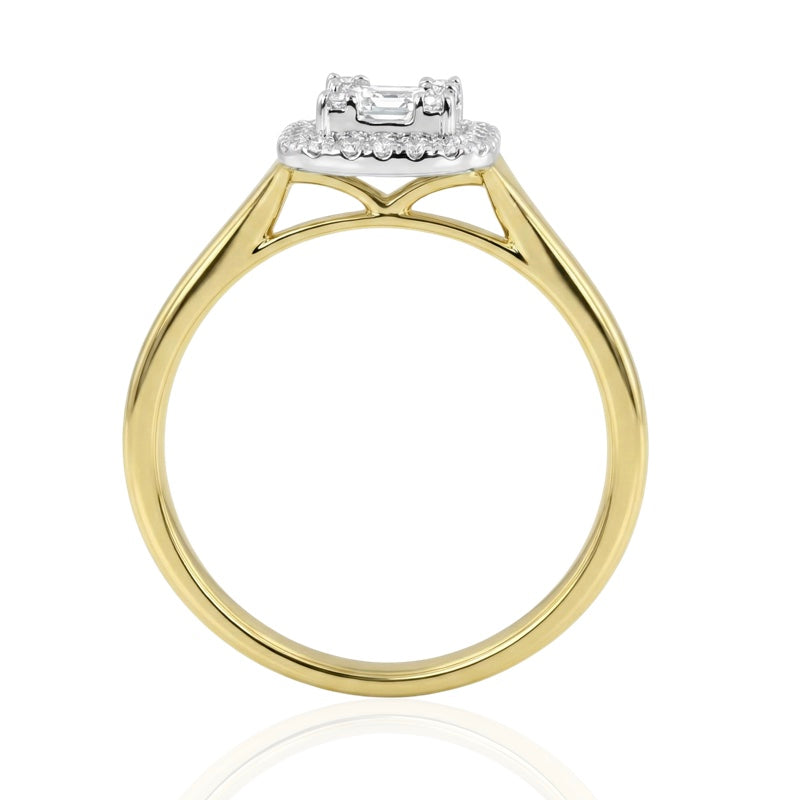 R-44323-AD-Y  Diamond Dress Ring 0.35ct