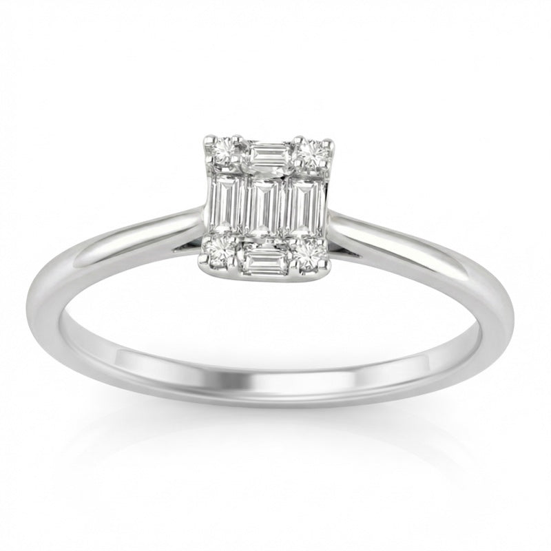 R-44325-AD-W  Diamond Dress Ring 0.22ct