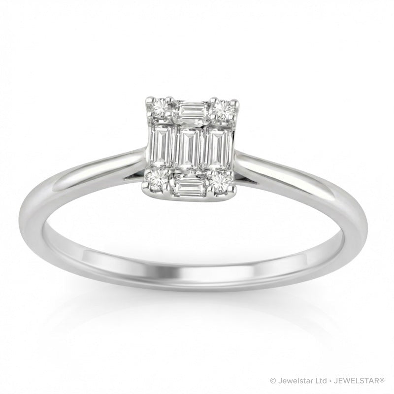 R-44325-AD-W  Diamond Dress Ring 0.22ct